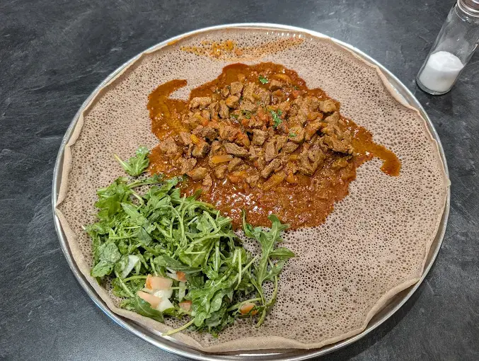 Traditional Ethiopian coffee at Horeb Restaurant Calgary